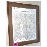 JEFFERSON COUNTY PLAT MAP IN FRAME