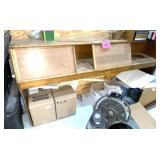 WOOD BOOKCASE HEADBOARD ONLY