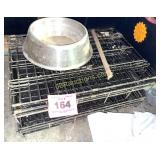 2 SMALL PET CRATES AND BOWL
