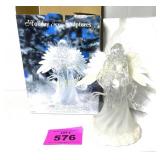 HOLIDAY FIBEROPTIC FIGURINE ANGEL