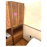 WOOD STORAGE CABINET - ONLY ONE
