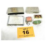 ANTIQUE CIGARETTE CASES AND PILL BOXES