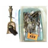 BRASS BRUSH AND SHOVEL, SILVERWARE