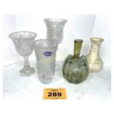 GLASSWARE & VASES