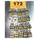20 SMALL DOUBLE PULLEYS