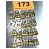 20 SMALL DOUBLE PULLEYS