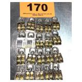 20 SMALL DOUBLE PULLEYS