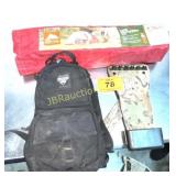 TENT, ARROW HOLDER, BACKBACK