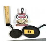 SMALL CAST IRON PANS