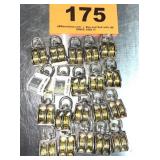 20 SMALL DOUBLE PULLEYS