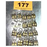 20 SMALL DOUBLE PULLEYS