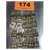 20 SMALL DOUBLE PULLEYS