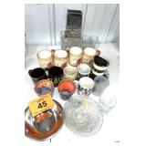 COFFEE CUPS, GLASSES AND DISHES