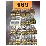 20 SMALL DOUBLE PULLEYS