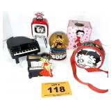BETTY BOOP SNOW GLOBE AND OTHER COLLECTIBLES