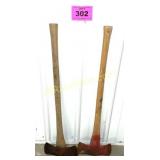 2 DOUBLE BIT AXE'S