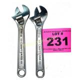 CRAFTSMAN ADJUSTABLE WRENCH'S