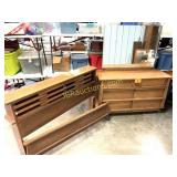 MCM DRESSER AND BOOKCASE HEADBOARD