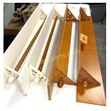 4 WALL SHELVES
