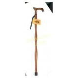 WOOD WALKING CANE TWIST BODY