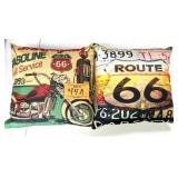 DECORATIVE PILLOWS ROUTE RT 66