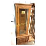 NARROW CURIO CABINET - 1 BROKE SIDE GLASS