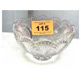 NICE 10" LEAD CRYSTAL BOWL - HEAVY!