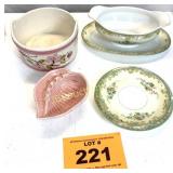 GRAVY BOAT, ASH TRA, ETC.