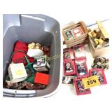CHRISTMAS BEARS, TOTE AND DECORATIONS