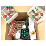 BOX OF CHRISTMAS DECORATIONS