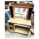 COMPUTER DESK W CONTACT PAPER LINING