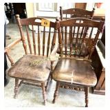 3 WOOD DINING CHAIRS - PROJECT
