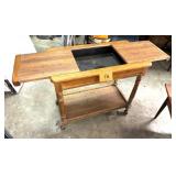 BUTLER SERVER W SLIDE OPEN TOP