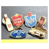 VINTAGE LONE STAR BEER HAT PINS 1980