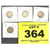 (4) V NICKELS