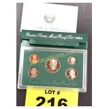 1994 MINT PROOF SET UNITED STATES COINS