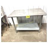 STAINLESS STEEL GAME CLEANING TABLE
