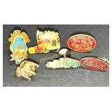 VINTAGE TRUCKER HAT PINS 1980