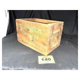 VINTAGE REMINGTON WOOD AMMO BOX 12GA