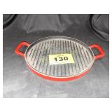 COOKS ESSENTIALS ENAMELED CAST IRON GRILL PLATE