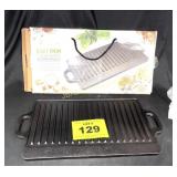 NEW CAST IRON GRIDDLE/GRILL 16.5"