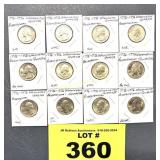 (12) BICENTENNIAL QUARTERS
