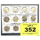 (10) KENNEDY BICENTENNIAL HALF DOLLARS