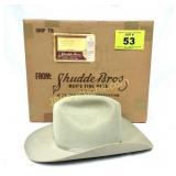 VINTAGE SHUDDLE BROS SIZE 7 3X BEAVER STETSON