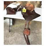 BEAUTIFUL SADDLE WITH SILVER ON FRONT.