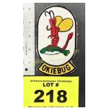 VINTAGE OKIEBUG PATCH NEW OLD STOCK - FISHING