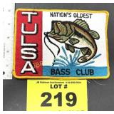 VINTAGE LG TULSA BASS CLUB PATCH NEW OLD STOCK