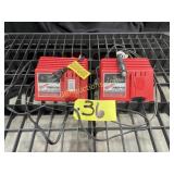 Milwaukee 110v & Auto Chargers