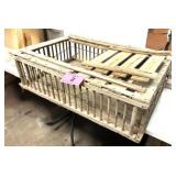 ANTIQUE WOOD CHICKEN CRATE
