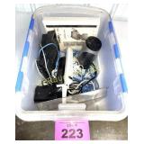 NICE TOTE OF OFFICE SUPPLIES - PENCIL SHARPENER